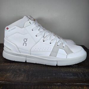 On Running White and Gray Sneakers